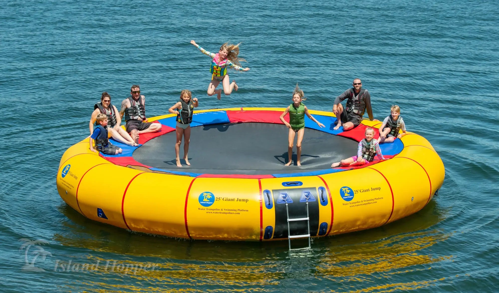Water Trampolines — Inflatable Steel Frame Lake Trampolines | Island H ...