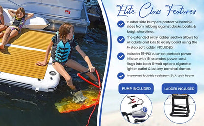 Elite Class Patio Dock 15′ Floating Platform
