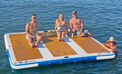Inflatable Mega Yacht Dock 10′ x 10′ with Bumper Rails