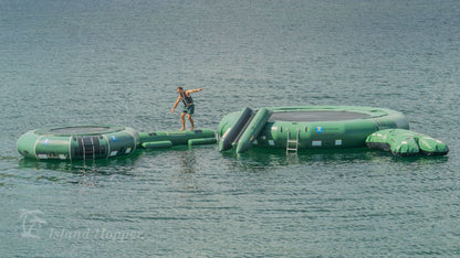25′ “Giant Jump” Water Trampoline Natural Green