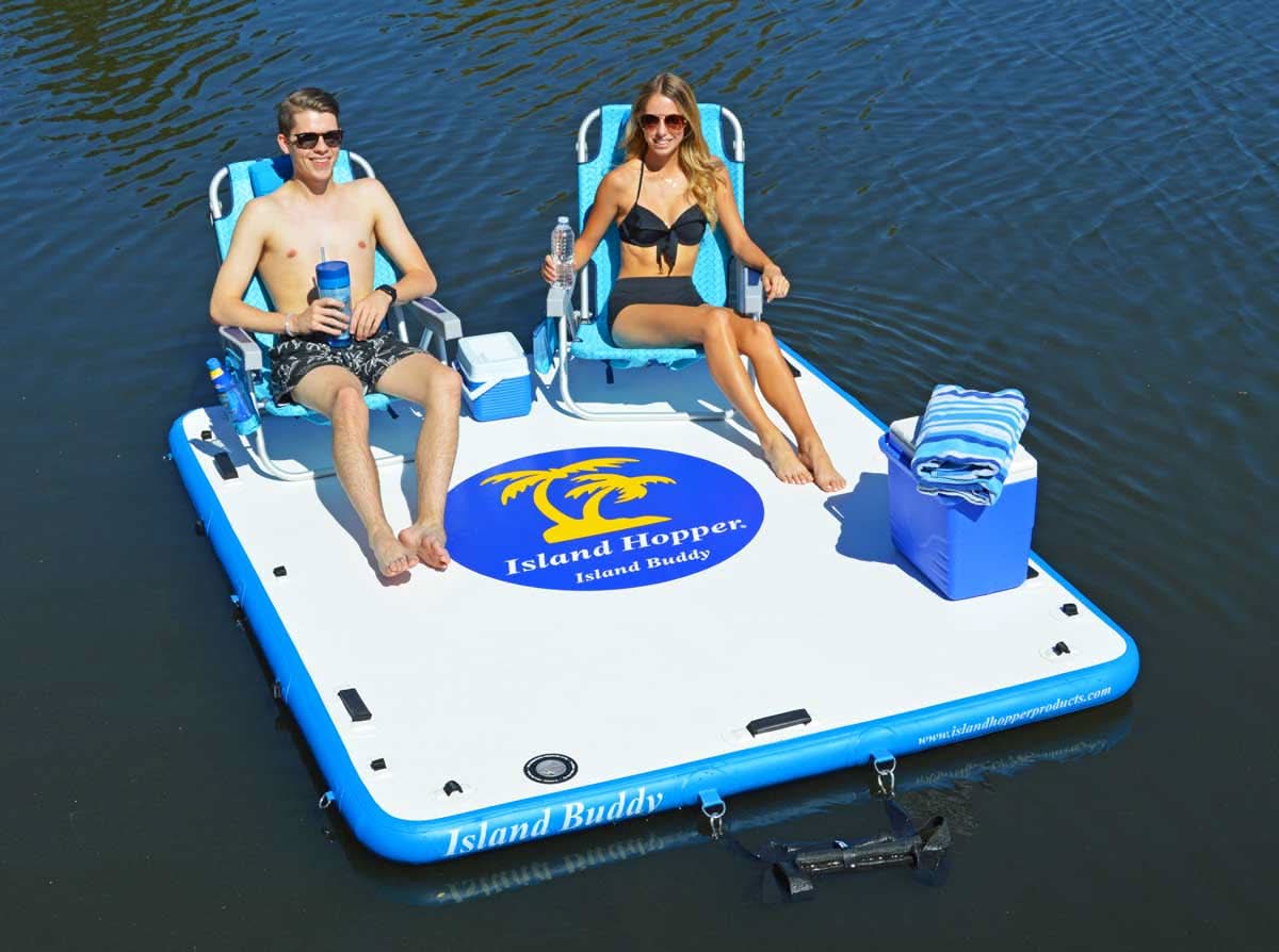 Island Buddy 8' Inflatable Water Platform & Dock