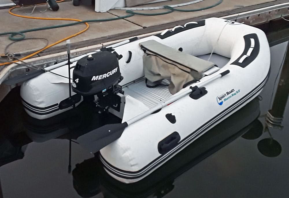 Manta Ray 8.8 inflatable fishing boat with 4HP outboard motor
