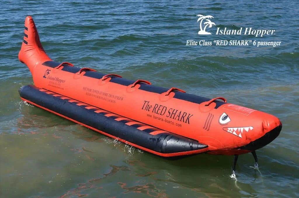 Red Shark 6 Passenger “Elite Class” Banana Boat Heavy Commercial
