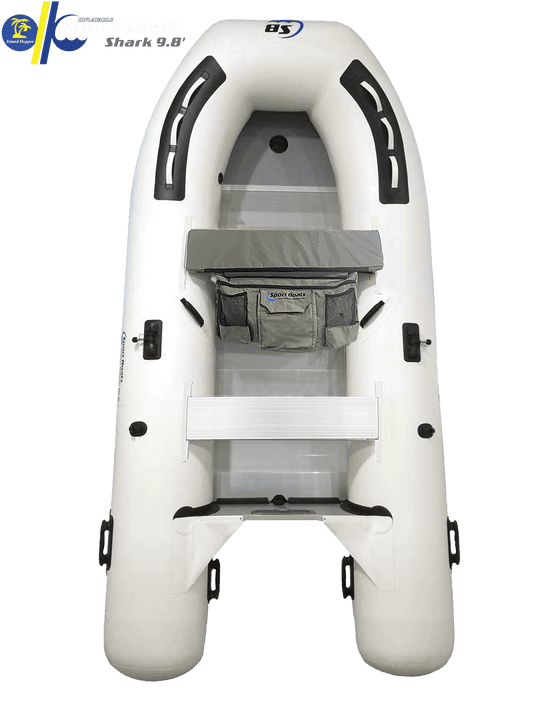Shark 9.8 aluminum floor inflatable fishing boat — Island Hopper