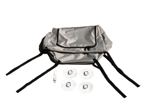 Triangle bow storage bag for an inflatable boat