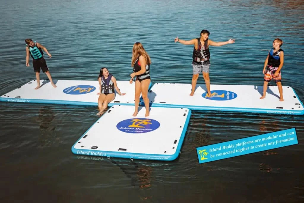 Island Buddy 12′ Inflatable Water Platform & Dock