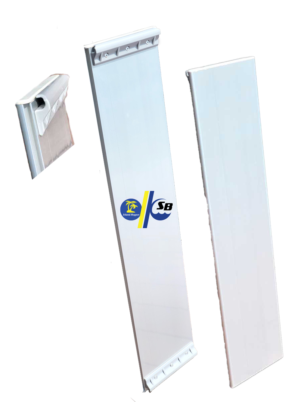 Aluminum slide-on bench seat for inflatable boats
