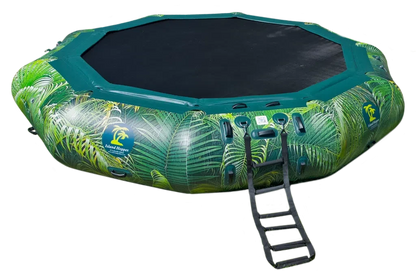 15’ Water Bouncer Lakeside Water Park with 1 Lakeside Platform/Slide