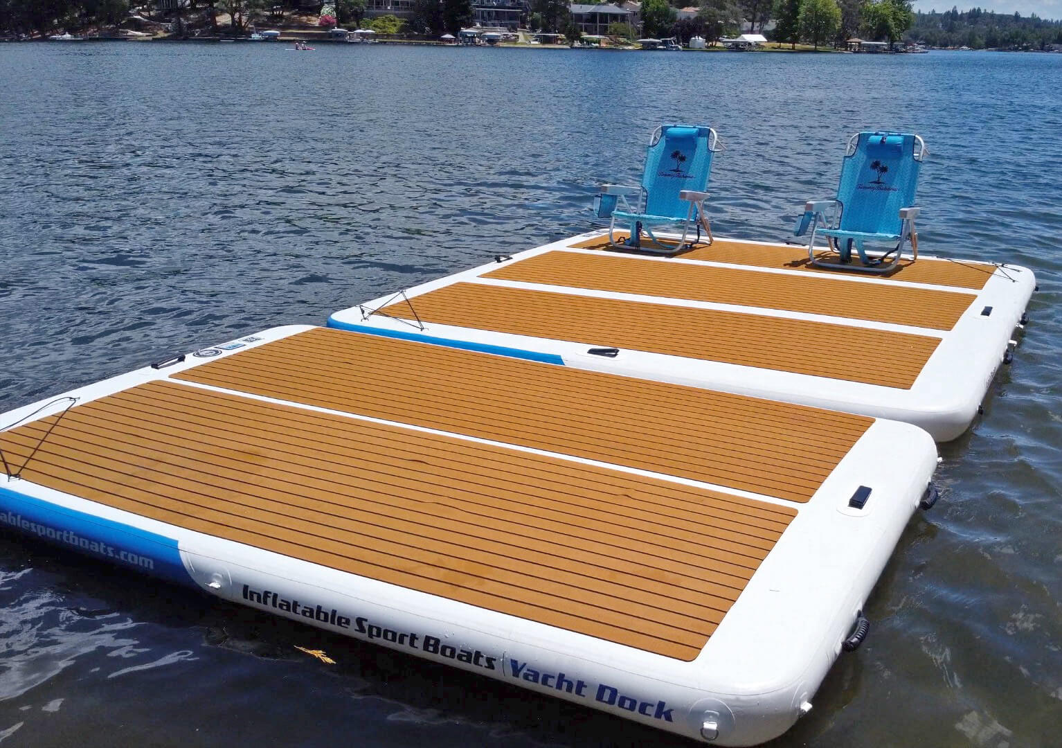 Island Hopper Mega Yacht Dock paired with the Yacht Dock 10x6