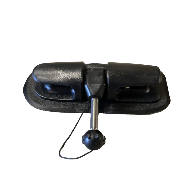 Pin-style oar lock assembly for an inflatable boat