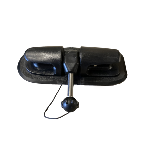 Pin-style oar lock assembly for an inflatable boat