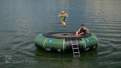 15′ Classic Water Trampoline Natural Green