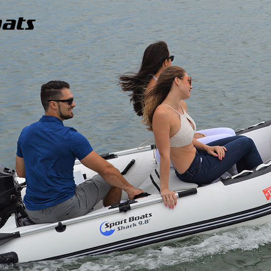 Island Hopper Manta Ray 8.8 aluminum floor inflatable boat video