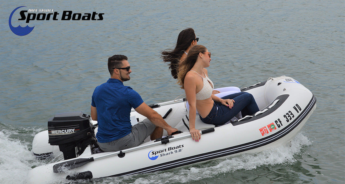 Island Hopper Manta Ray 8.8 aluminum floor inflatable boat video