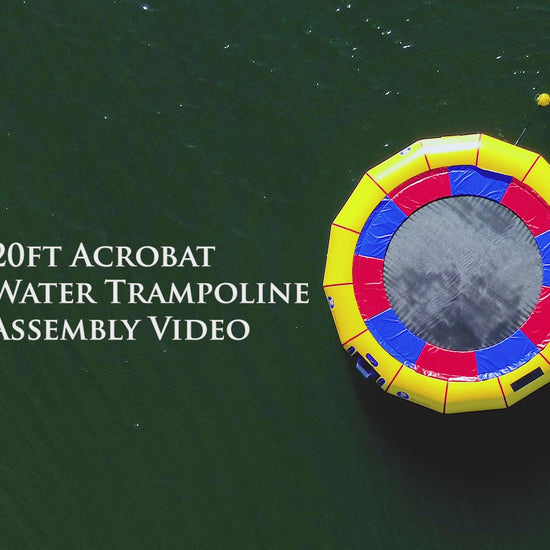 How to assemble an island hopper water trampoline