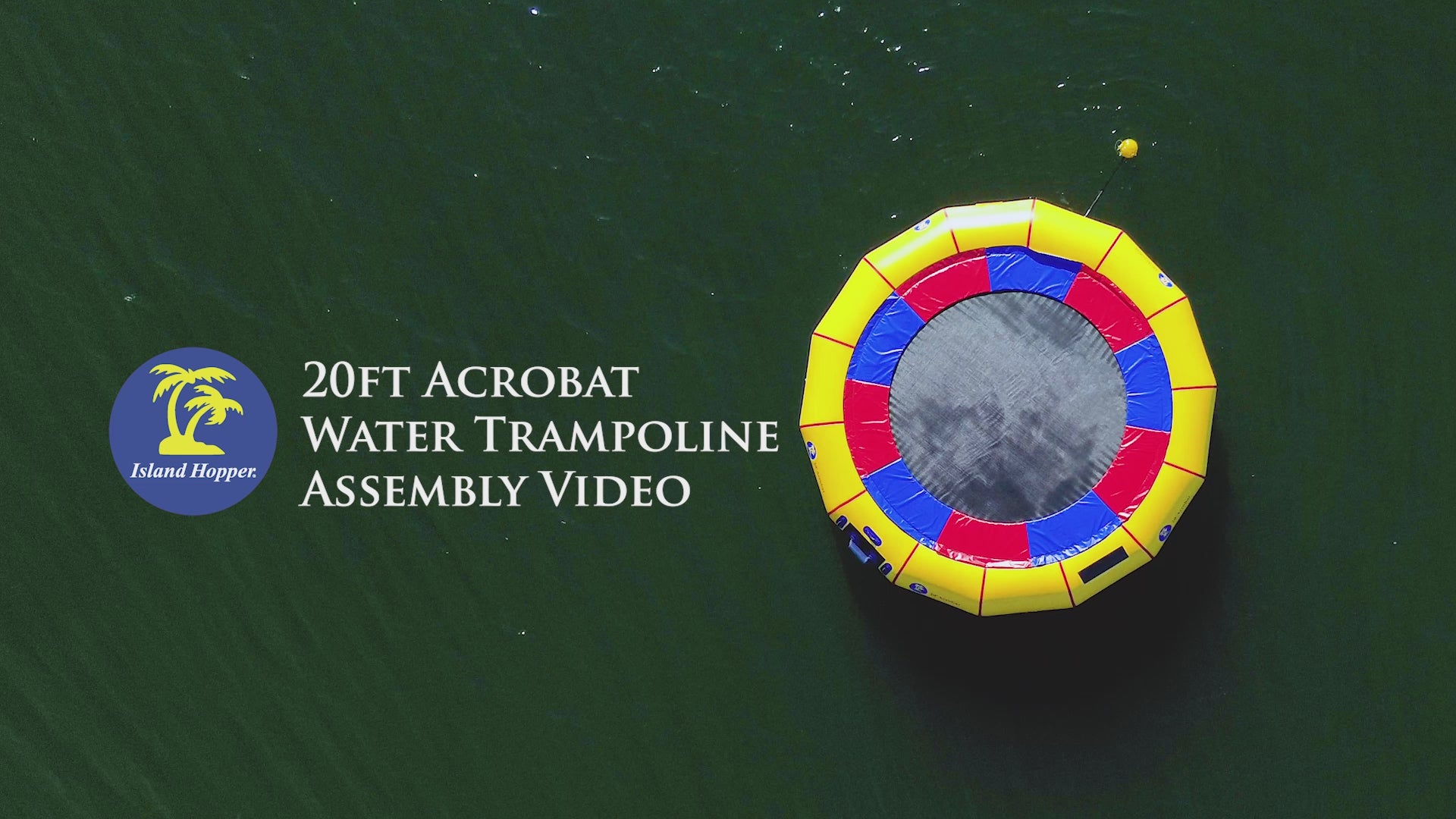 How to assemble an island hopper water trampoline