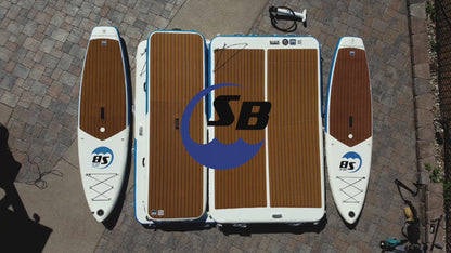 Inflatable Mega Yacht Dock 10′ x 10′ with Bumper Rails