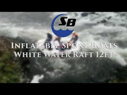 12 ft Whitewater Raft | Self-Bailing Inflatable River Raft