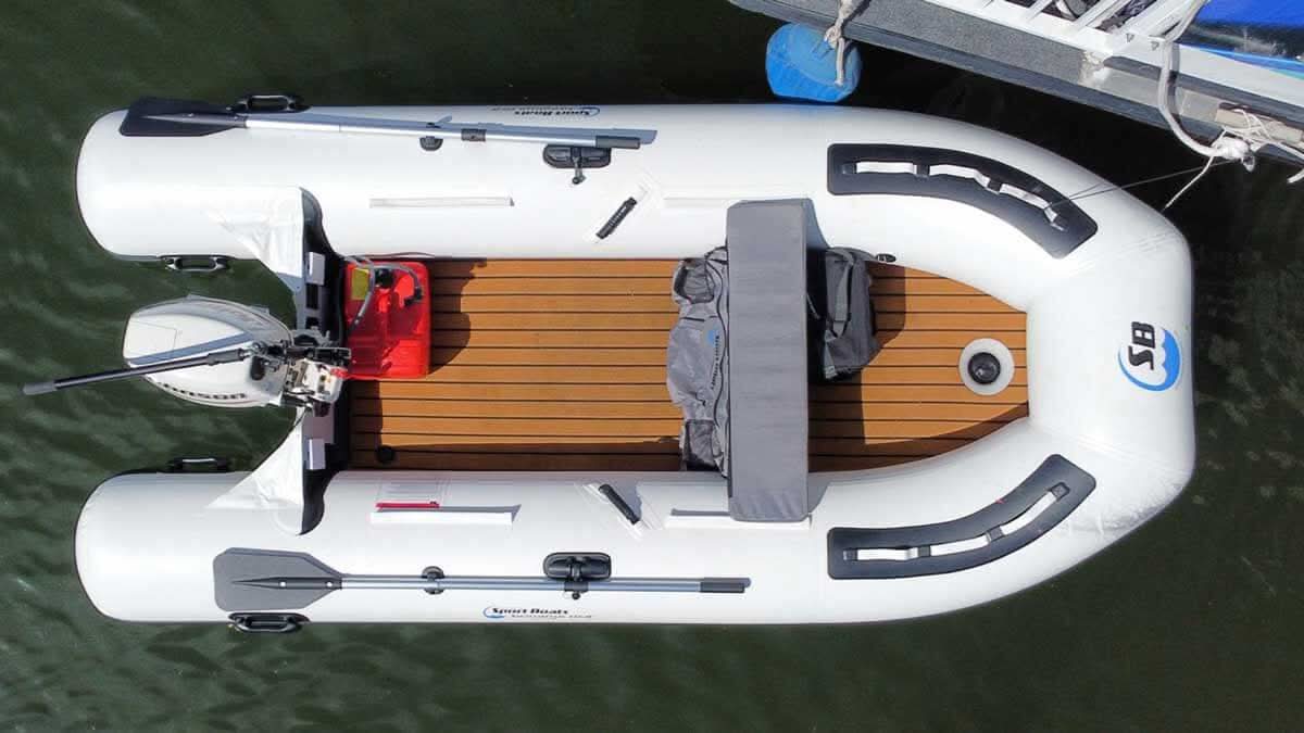 Swordfish 10.8′ Inflatable Fishing Boat | EVA Teak Deck Air Floor